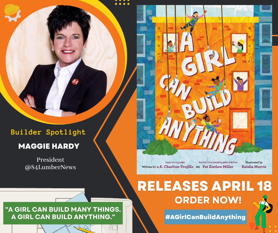 PatZMiller's tweet photo. Meet Maggie Hardy, president of @84LumberNews. She oversees day-to-day operations of the company and its stores, manufacturing plants, custom door and millwork shops, and engineered wood-product centers. Sheโs proof #agirlcanbuildanything https://t.co/Wl97Mle0Bv