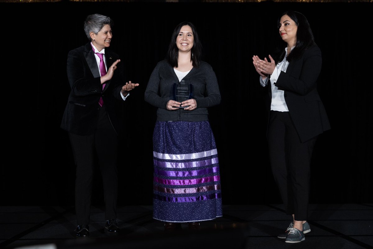 The #IndigenousWomenOutdoors received a #BCAntiRacismAwards for their work to address the barriers that prevent Indigenous women from pursuing careers in the outdoors industry (2/7)