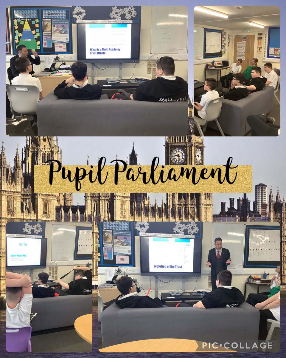 Very informative session from @NexusMat today. Thank you Warren for speaking to our Parliament members about our academy trust and how the financial system works 😊⭐️ <a href="/AbbeyLearning/">Abbey School News Page</a>