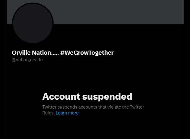 Wow... @nation_orville is still suspended and he did nothing wrong. @TwitterSupport @elonmusk 
#FreePJ