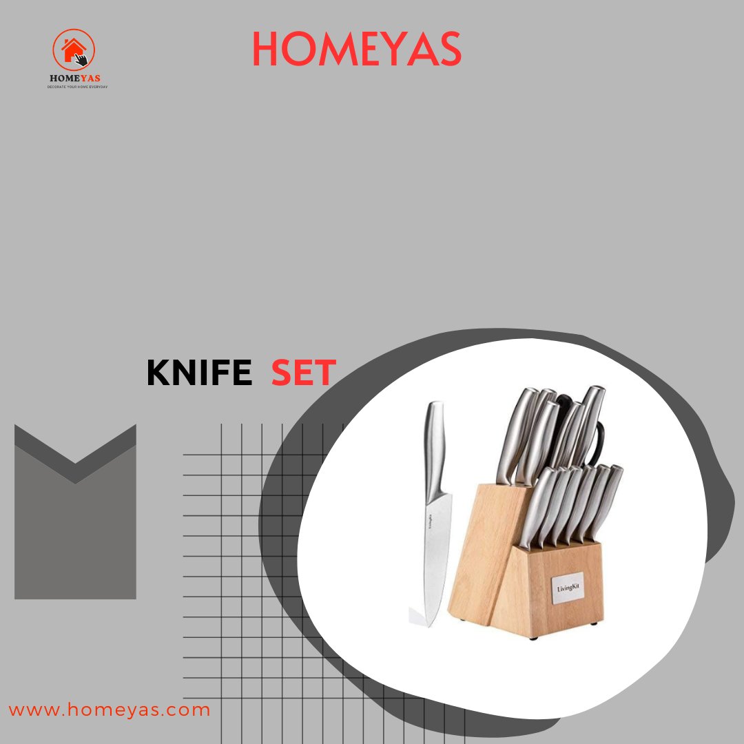 Homeyas_'s tweet image. A kitchen utensil set, particularly a knife set, is an essential tool for any home cook or professional chef. A good set of knives can make food preparation easier,  and safer.
.
homeyas.com/14-piece-livin…
.
.
#CookingTools #SharpKnives #HomeCooking #KitchenUtensils #KnifeSet