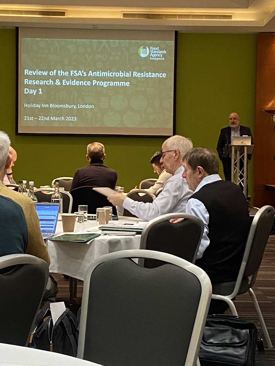 NaomiCDavidson's tweet photo. Thatโs a wrap on day 2 of the Review of the FSAs AMR Research and Evidence Programme Review. Great to meet so many new colleagues. https://t.co/1eBWz4Gf0W