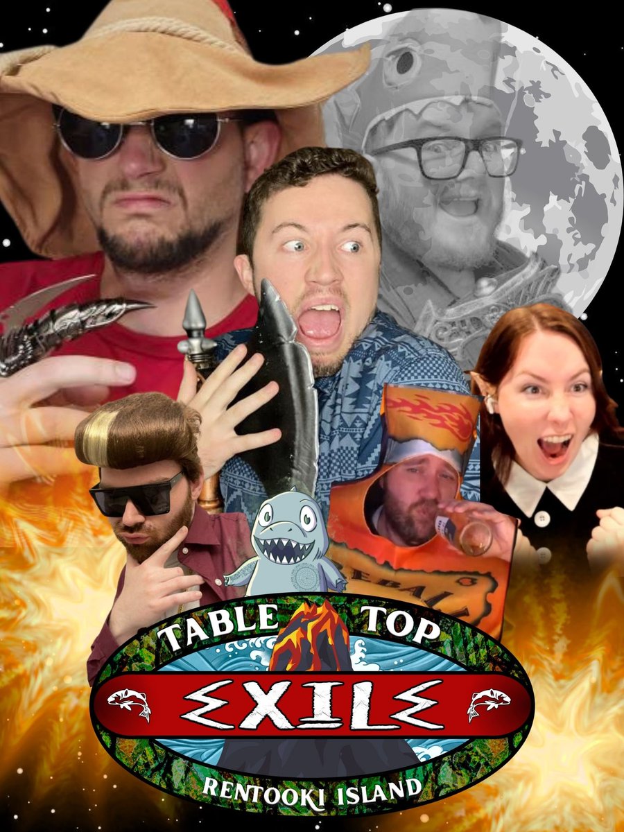 The island will never be the same. Join us tonight for the next episode of Table Top Exile! 

Featuring:
@osq_tv
<a href="/SkyMcSparkle/">Sky | Crit Award Nominee | QuestJunkies 🌈</a>
<a href="/distalsplace/">Distal's Place ▶ gone from here...</a>
<a href="/StakeTCC/">Stake</a>
<a href="/realdavidgrace/">RealDavidGrace</a>
<a href="/Brandon_The_Dm/">BrandonTheDM</a>
9:00 pm est!
youtube.com/live/mfFYbe0Hl…