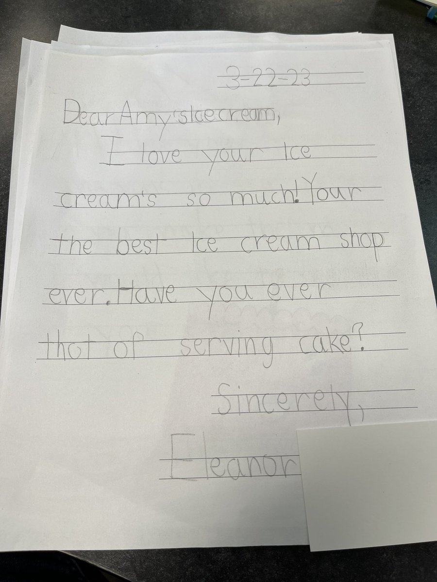 Dear <a href="/AmysIceCreams/">Amy's Ice Creams</a>,