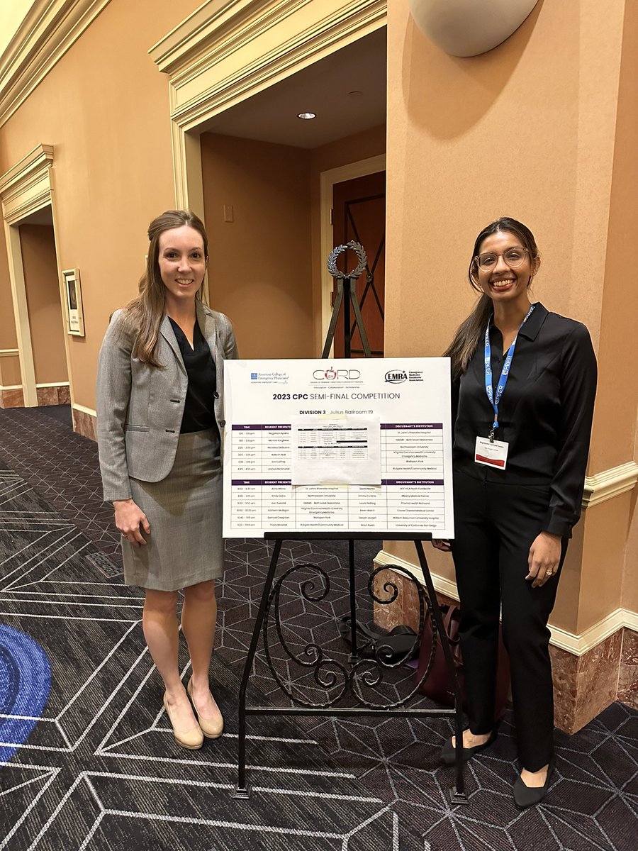 Drs. Ambika Anand and Katherine Mulligan absolutely crushing it at the #CORDAA23 CPC competition! <a href="/CORD_EM/">CORD</a> <a href="/VCU_EMIM/">VCU EM/IM Residency</a> <a href="/VCUHealth/">VCU Health</a>