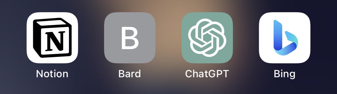 ihpannu's tweet photo. When you have AI at your fingertips #BardAI #ChatGPT #notionai #BingAI https://t.co/yN7Za11MoA