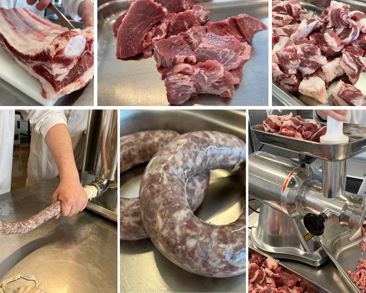 Amb els alumnes de 1r d'elaboració de productes alimentàris #EPA hem preparat fuet de vedella 🐮, amb desossat de costella i baixada de pit d'anoll. Qualitat i tradició, i també un punt d'innovació. Ara cal que faci la maduració. Us anirem informant! #alimentàries #cicleformatiu