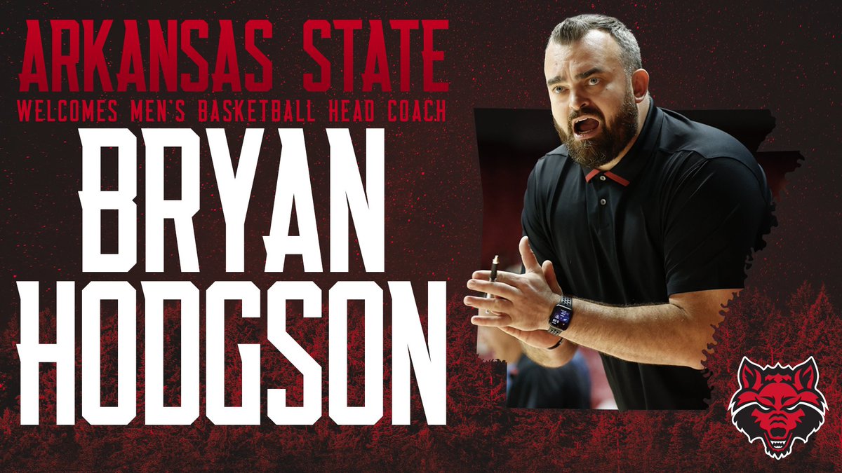 Help us welcome the 17th head coach in Arkansas State men’s basketball history, Bryan Hodgson!

📝: bit.ly/BryanHodgsonAS…

#WolvesUp