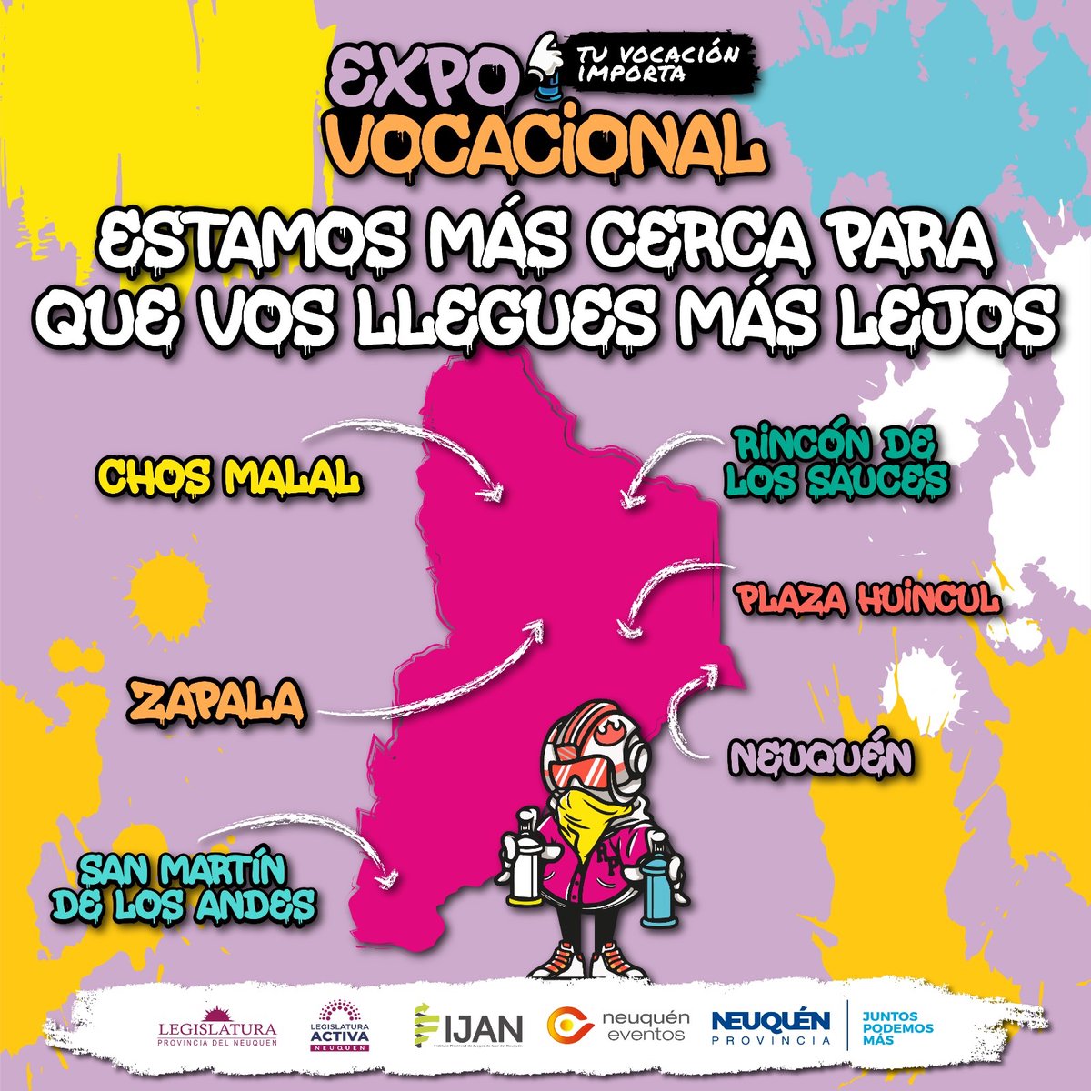LegislaturaNqn's tweet photo. ¡Vuelve la #ExpoVocacional! 🚀

➡️ El encuentro educativo 📚 más importante de nuestra provincia, ¡regresa con todo! 🥳 

Para que los jóvenes neuquinos puedan conocer toda la oferta académica para su futuro ✨👏🏼. https://t.co/4JLac8w5cl