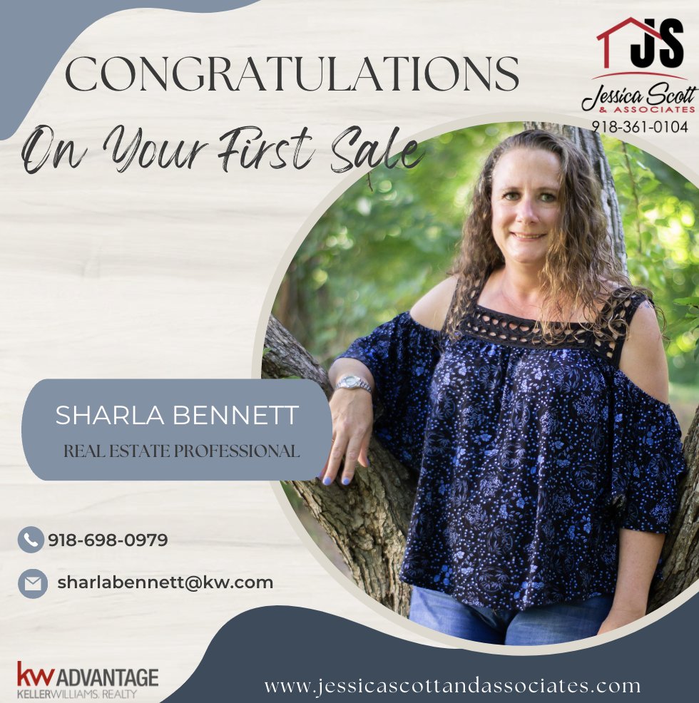 Congratulations on your first closing, Sharla. Our Team is so proud of you. Cheers to more closings! 🥂
#tulsarealproducers #tulsarealestate #tulsarealtor #jessicascottandassociates #realtor #RealEstate