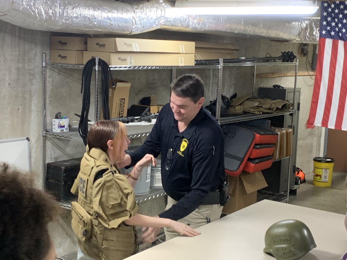 cms_mediatech's tweet photo. Thank you to Captain Dave Peoples and the Cambridge Police Department for hosting our combined group of Cambridge &amp; Trail students interested in law enforcement careers during this year's Career Connections event sponsored by the East Central Ohio ESC. https://t.co/uGzKDITU66