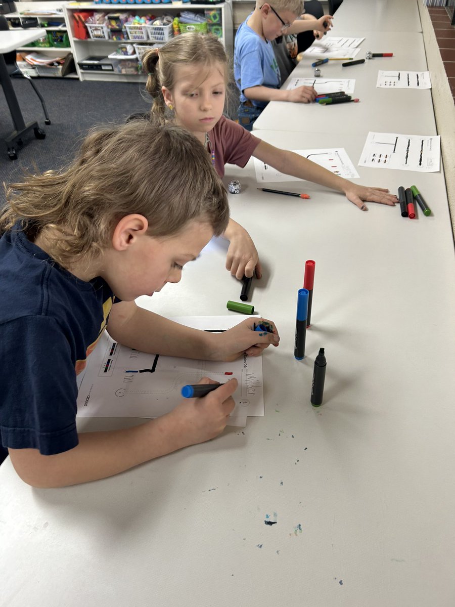 jennasaurustech's tweet photo. My kindergarten STEM classes have been working through the introduction to color code activities from @Ozobot ! https://t.co/vqdSJPKiGi