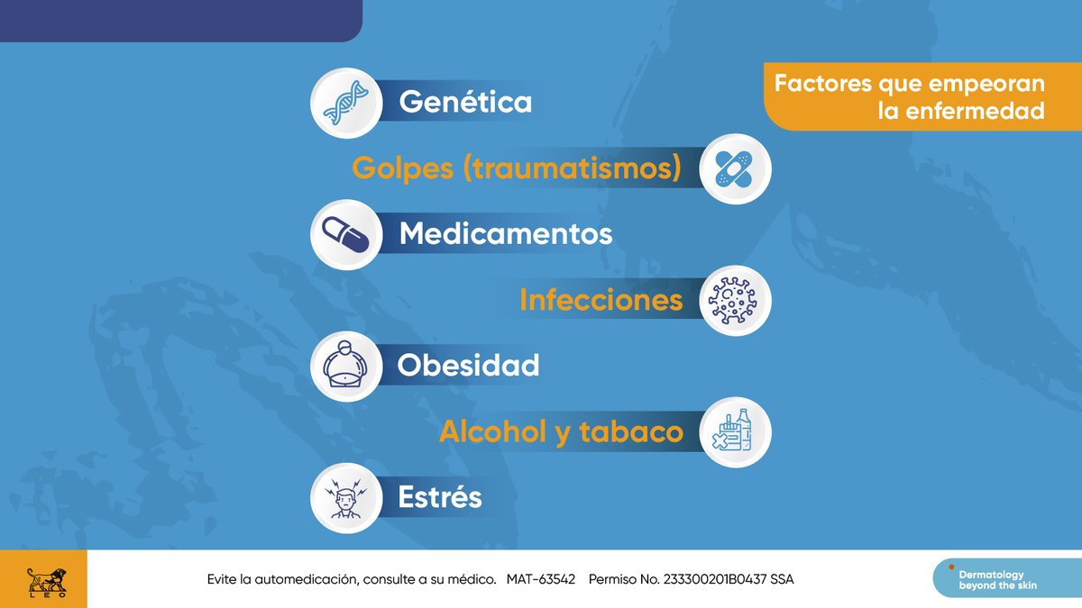 LeoPharmaMX's tweet photo. La psoriasis es una enfermedad de la piel que a veces se confunde con otras, lo que retrasa su diagnóstico y el tratamiento que la puede controlar.
#psoriasis #LEOPharmaMx #LEOPharma #LeoTips https://t.co/e386bMFJwa