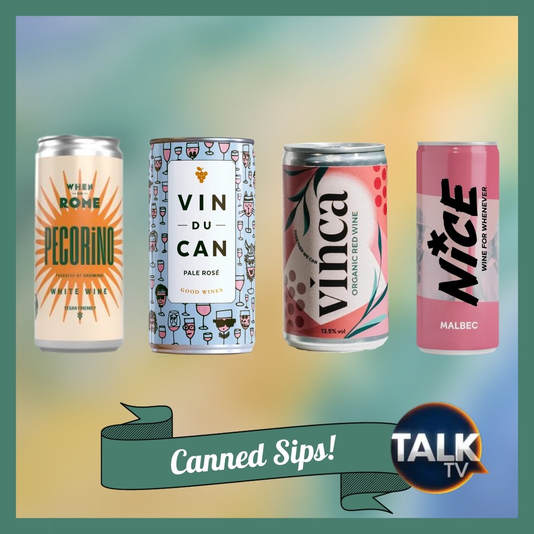 HelenaSips's tweet photo. On @TalkTV tomorrow at 12.45pm with @Iromg . Premium #cannedwine 🍷@vinducan #ThirstyThursday #ThursdayClub https://t.co/lugYhOG9z0