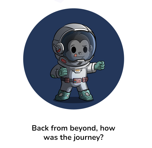 Woah!!! That was a short but fun adventure!
Props @spacebudzNFT! Hella cool 🤘
#Spacebudz #Ape