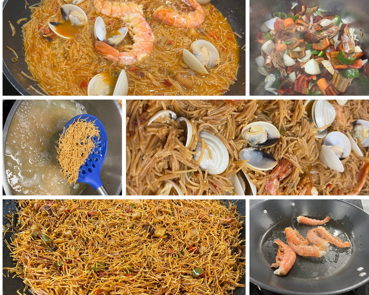 Si sou més de #peiximarisc, apunteu aquesta meravella dels alumnes de 2n d'elaboració de productes alimentaris #EPA: #rossejatdefideus amb #cloïsses, #sèpia i #gambes.  Ara cal acompanyar-lo d'un bon #allioli i a gaudir. Bona feina noies i nois! #alimentàries #ciclesformatius