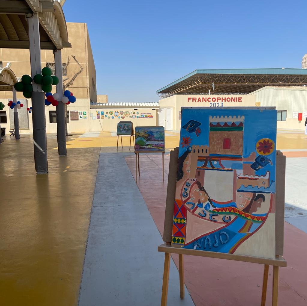 LethomasThomas's tweet photo. Great events at #najdschool for the month of  Francophonie. Najd has one of the most active French speaking branch of our partner schools in ksa @NourJabnoun #francophonie @FranceinKSA @ludovic_pouille @najdsch_girls @Najdschools https://t.co/HcRMjPOil5