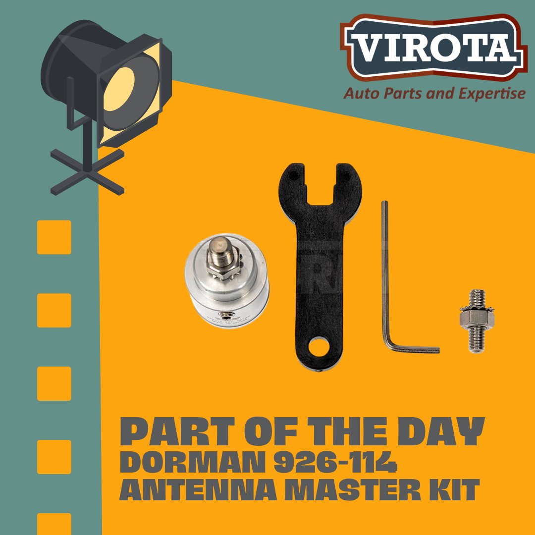 Is your car's radio antenna broken? Don't worry, Dorman 926-114 is here to help! This OE FIX kit allows you to repair the broken base externally, without the hassle of removing the antenna cable under the dashboard.