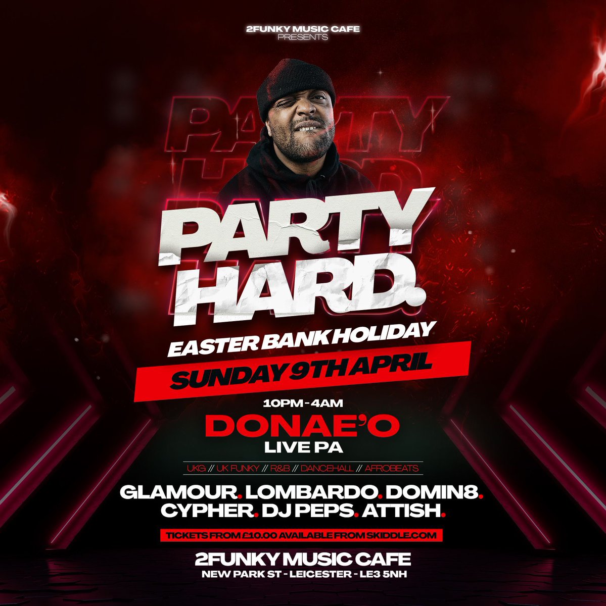 radio2funky's tweet photo. @donaeo live bank holiday easter Sunday @2funkymusiccafe @Glamourdon @DjDomin8 @LombardoUk @Atts_Davda_Uk @DJCypha 🚀🚀🚀🚀🚀 https://t.co/h9Rkp240UH