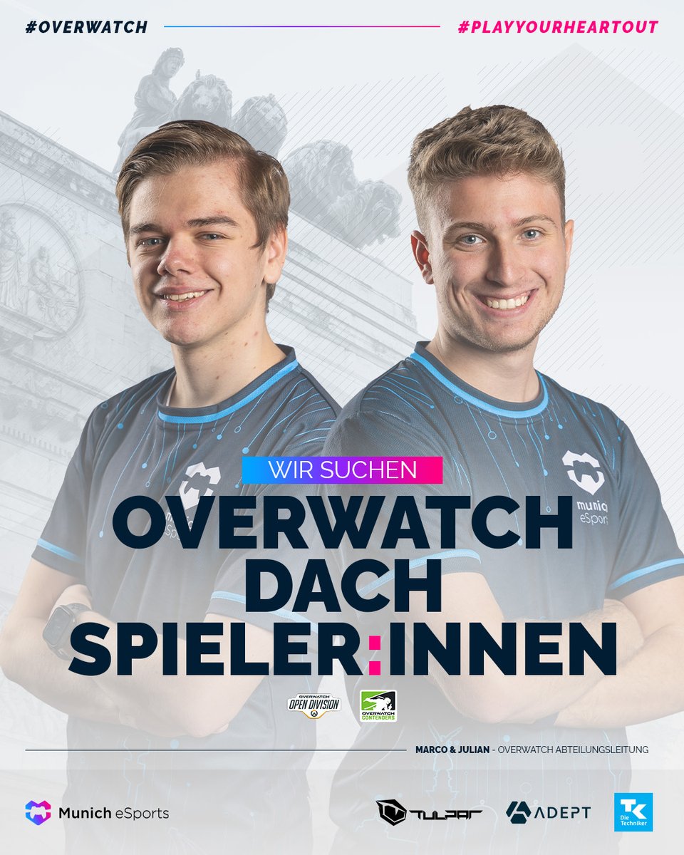 Lokal, OP, Schlagkräftig - so stellen wir uns unseren neuen DACH-Roster vor. 📍💪🥊

Wir bauen das neue Overwatch Powerhouse im deutschsprachigen Raum!

Du denkst, du hast den Skill? Dann melde dich an! 👇

forms.gle/D3mNxTgRZn5Z3G…

#PlayYourHeartOut #overwatch