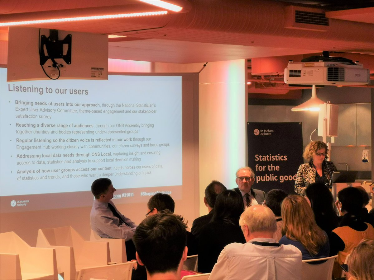 UKStatsAuth's tweet photo. Sam Beckett, our Second Permanent Secretary, explores feedback that we've received from stakeholders on our strategy. "Things have changed a lot over the past few years, but what hasn't changed is the importance of us listening" #ShapingStatistics https://t.co/3vaHOjfVZ6