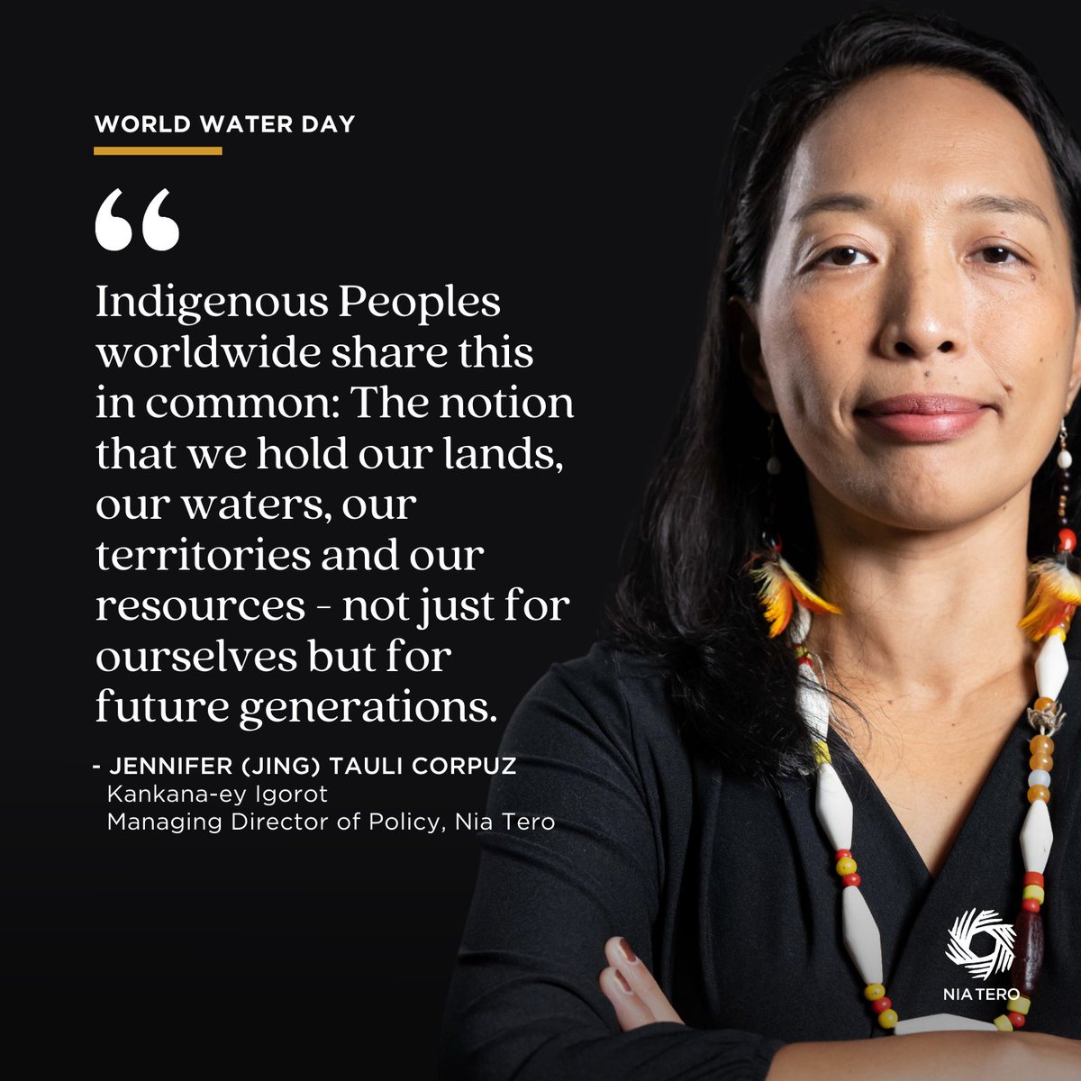 NiaTero's tweet photo. #WorldWaterDay reflection from @jing_corpuz https://t.co/r64B6kI8i0
