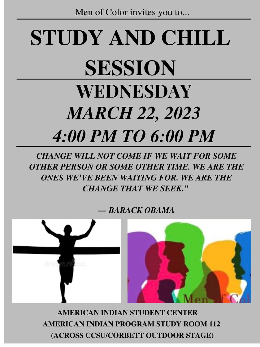 Hello #Aggies! Trust we all had a great spring break. Join us today for another Study and Chill session @ the American Indian Program Study Room 112.

See you there!