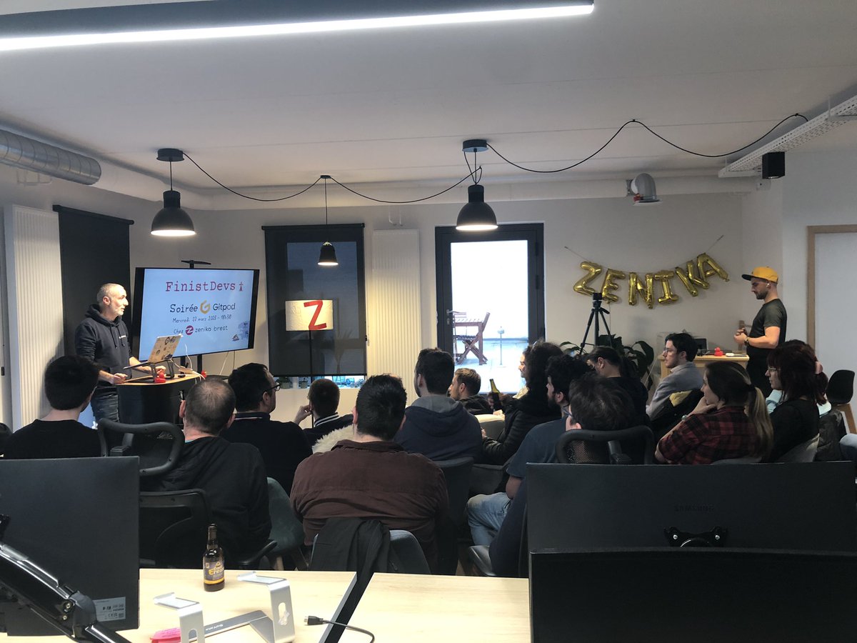Meetup du <a href="/FinistDevs/">FinistDevs</a> autour de <a href="/gitpod/">nae</a> #gitpodbrest chez <a href="/ZenikaBrest/">Zenika Brest</a> !!