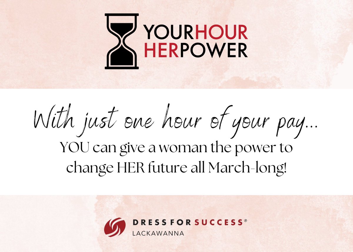 Join us this month in advancing equality by donating the equivalent of just one hour of pay at bit.ly/YHHP2023.

#YourHourHerPower #YHHP23 #WomensHistoryMonth #IWD #PledgetoGive