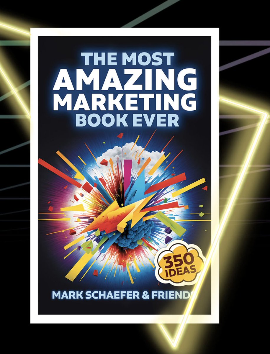 markwschaefer's tweet photo. The Most Amazing Marketing Book Ever is coming this May! 36 authors, 10 countries, 350 marketing ideas that will change your business. To be alerted to the book's availability, you can click here >
https://t.co/EeTYZPkOgd
#MostAmazingMarketingBook https://t.co/DbPFGseU4X