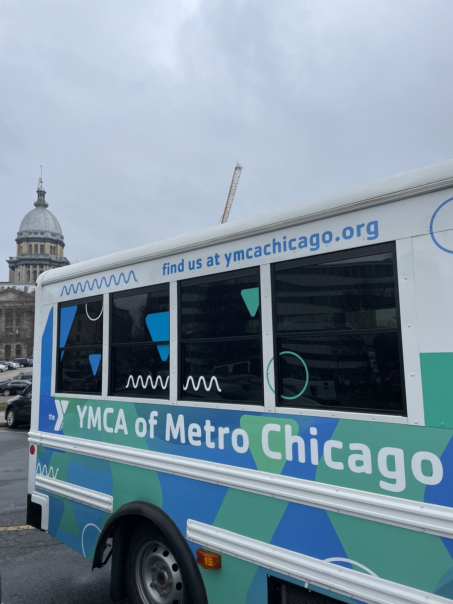 2023 <a href="/IllinoisYMCAs/">IL Alliance of YMCAs</a> State Advocacy Days! <a href="/YMCAChicago/">YMCA of Metro Chicago</a> bringing a bus of advocates to support Out of School Time Programs and Healthy School Meals for All. #YAdvocates