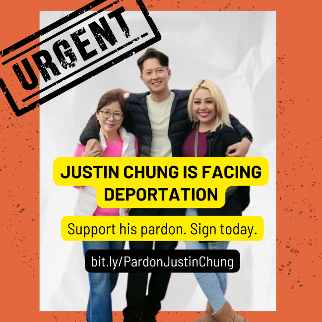 Justin Chung, a Korean immigrant who was criminalized as a youth, has been freed from prison & detention after serving 14 yrs. He is still facing deportation. @GavinNewsom must #PardonJustin so he can serve his community & be w/ his family. #Pardons4thePeople