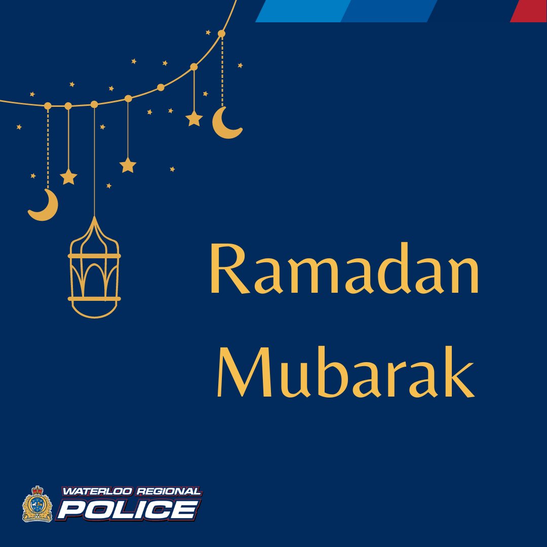 WRPSToday's tweet photo. Ramadan Mubarak to everyone in Waterloo Region and across the world who is observing this holy month.  

May this Ramadan nurture your soul and bring blessings to all! 

#RamadanKareem https://t.co/qh0jIscqQm
