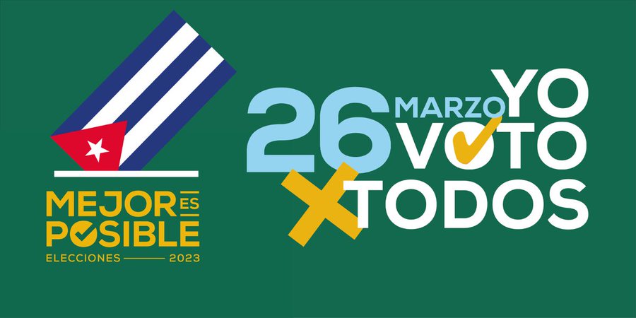 ¡Solo cuatro días para las elecciones nacionales! No perdamos esta oportunidad, con nuestro voto, con el #VotoUnido, de hacer más por #Cuba. #YoVotoXTodos