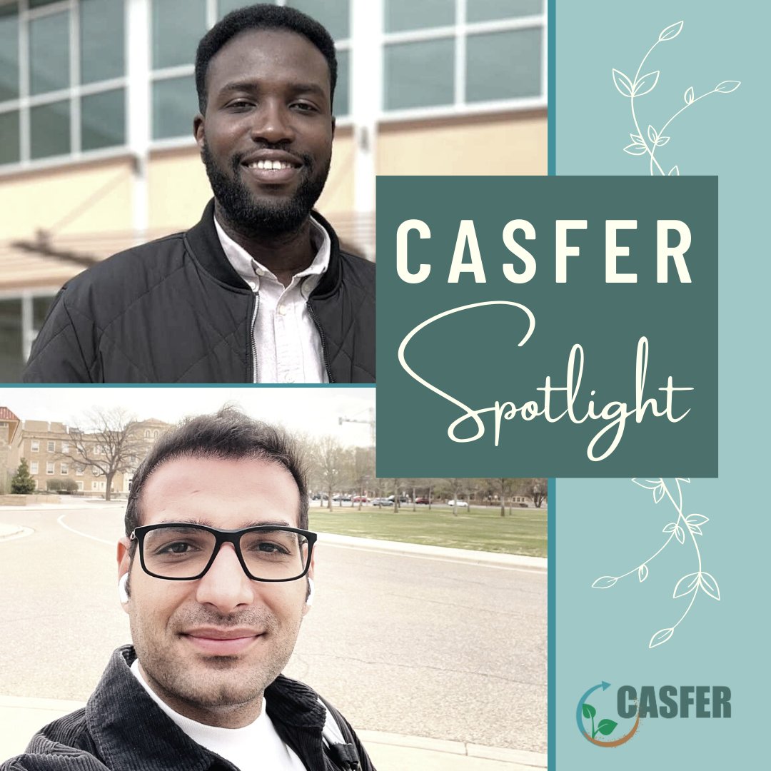 We are excited to highlight some amazing people in CASFER! Jedidian Adjei and Ehsan Abbasi are doctoral students at Texas Tech University and proud members of CASFER. We can't wait to see all of the amazing things that they can accomplish with CASFER!

#casfer #nsf #nsfstories
