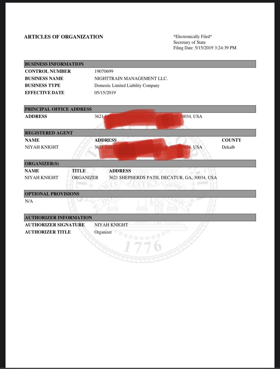 nighttrainmgt's tweet photo. I HAVE LEGIT BEEN IN BUSINESS SINCE MAY 15, 2019! SOME IS TRY TO PERPETRATE MY BUSINESS/ BRAND OUT HERE AND IM NOT GOING FOR IT ! #legitbusiness #limitedliablitycompany #certified #smallbusinessowner #atlantabusinessowner #atlanta https://t.co/uu6MkWkxYm