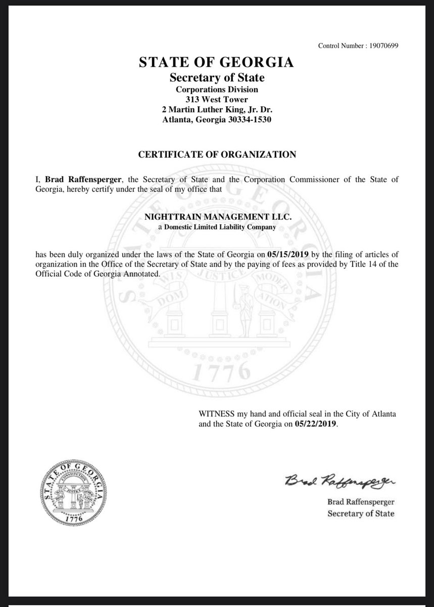 nighttrainmgt's tweet photo. I HAVE LEGIT BEEN IN BUSINESS SINCE MAY 15, 2019! SOME IS TRY TO PERPETRATE MY BUSINESS/ BRAND OUT HERE AND IM NOT GOING FOR IT ! #legitbusiness #limitedliablitycompany #certified #smallbusinessowner #atlantabusinessowner #atlanta https://t.co/uu6MkWkxYm