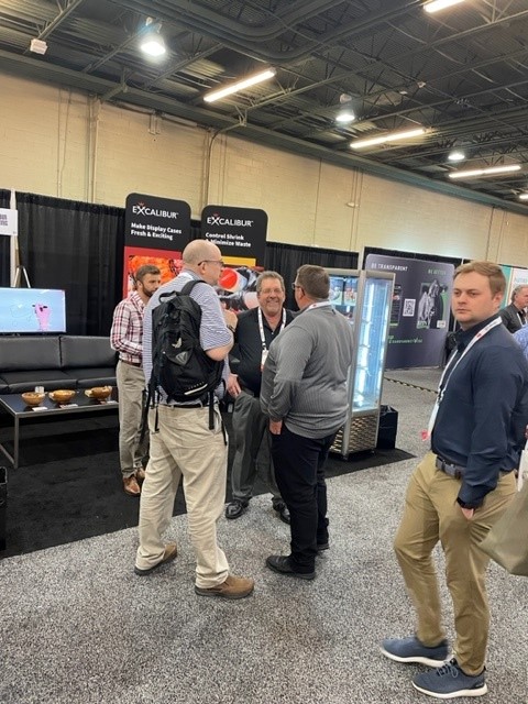 ExcalSeasoning's tweet photo. Convention and trade show season kicked into high gear in March. From the @MeatInstitute's #meatconference to the Michigan Meat Association Inc. Convention, we've been catching up with longtime partners and making new friends.  #tradeshows #conventions #MeatProcessors #seasonings https://t.co/rT6WbmIKCF
