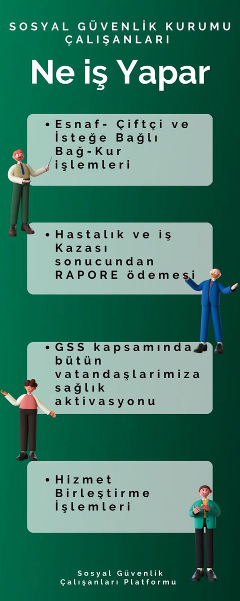 Sosyal Güvenlik Kurumu Çalışanları Ne İş Yapar? 
#SGKdaEytmesaisi