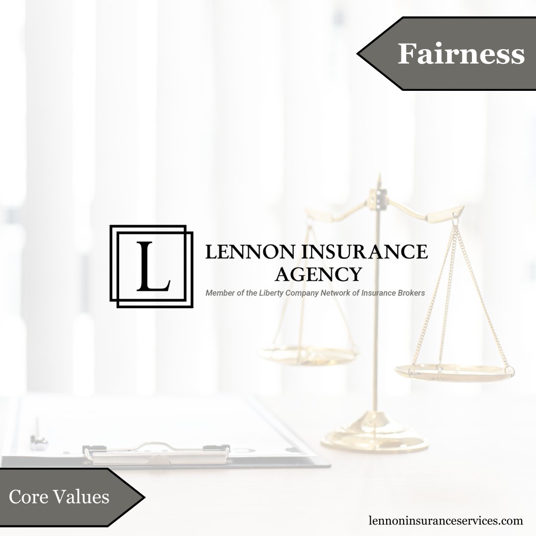 lennonsm1's tweet photo. Here at Lennon Insurance, we pride ourselves on creating a culture and environment where our clients and employees are treated with Fairness.
How does your organization incorporate Fairness into its company culture?
#LennonInsurance #LibertyPartner https://t.co/TmjW0xF4xp