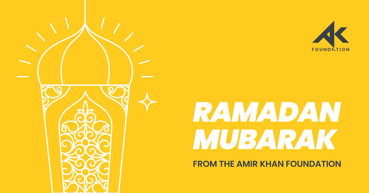 On behalf of our trustee <a href="/amirkingkhan/">Amir Khan</a> and @faryalmakhdoom, as well as the entire Amir Khan Foundation team, we wish you all a #RamadanMubarak. May this month bring an abundance of blessings to you and your loved ones.
