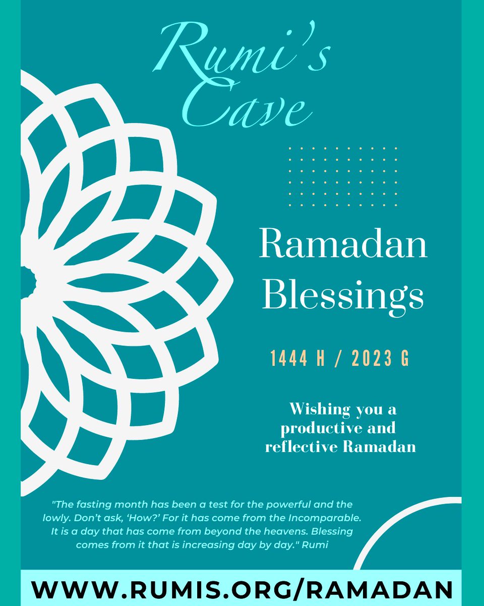 Welcoming the month of Ramadan at Rumi's 🌙 - mailchi.mp/rumis.org/eidd…