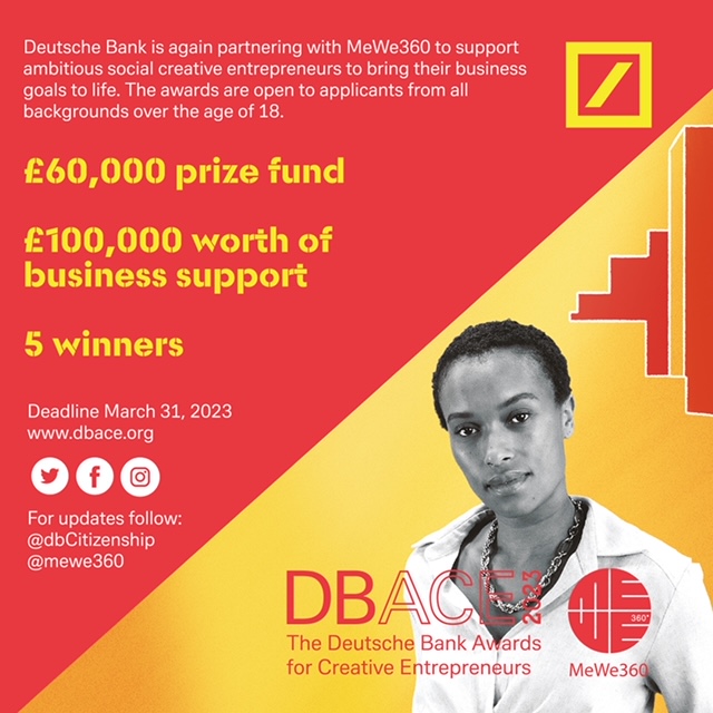 talk2dan_'s tweet photo. 💛DBACE 2023 - STILL TIME TO APPLY💛
#DBACE is looking for creative entrepreneurs with social enterprises and applications are open until 31 March 2023!🙌🏽
DM us for more info or go to https://t.co/OefqRoh2R5 to apply! 📩
@mewe360
#media https://t.co/9bTUVkJQ6w