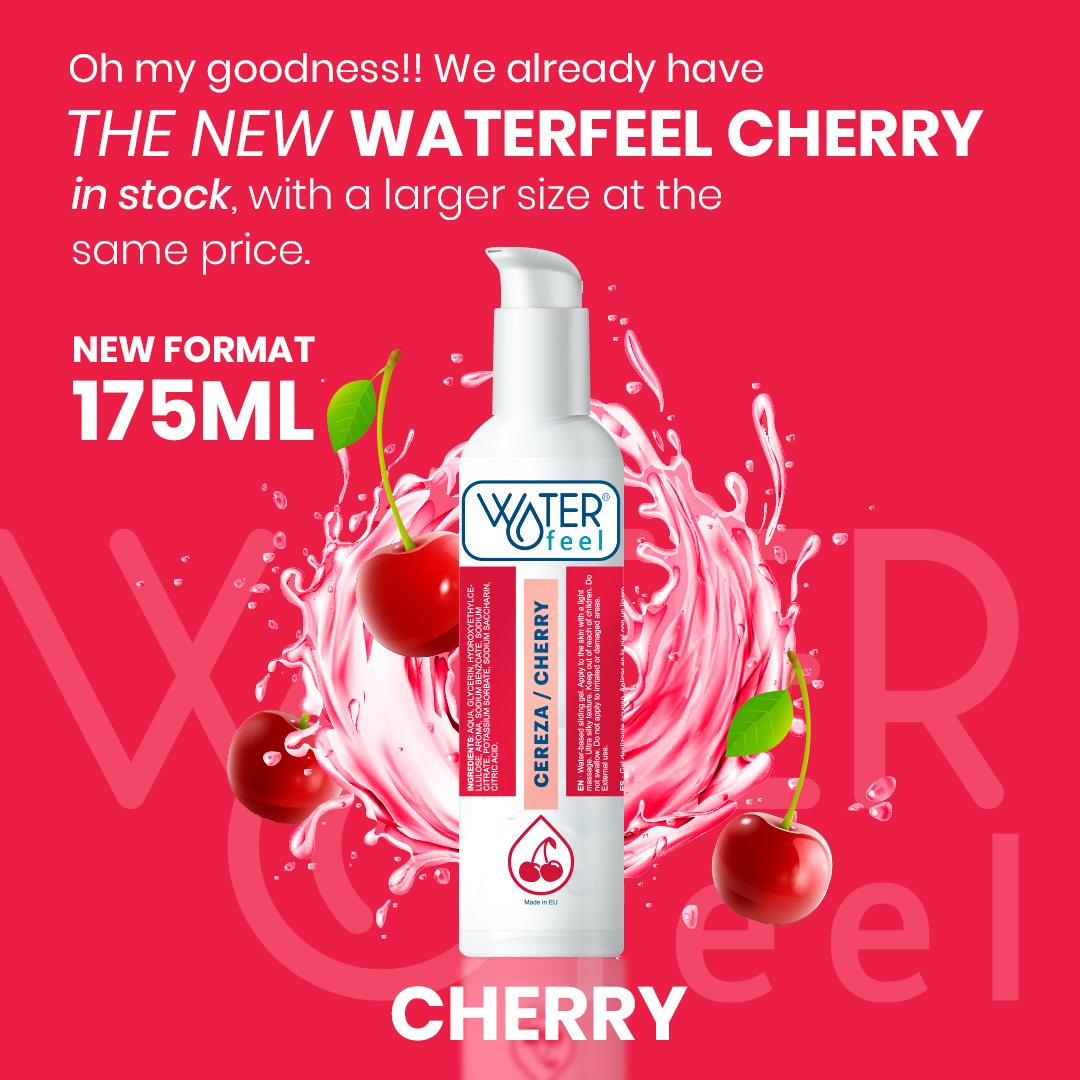 Sometimes more... it's better! The feeling, texture, long lasting and delicious taste of always.. in a new format! Waterfeel, the leading lubricant brand in lubricants market, with millions of units sold in recent years presents its usual lubricants in a new format of 175ml