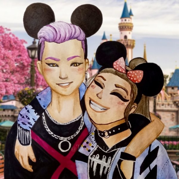 TrxcksterLynx's tweet photo. The Mickey Mouse to my Minnie Mouse ๐
Ji-Woon and Lynx in Disneyland ๐ค
#DeadbyDaylight #dbd #thetrickster #jiwoonhak https://t.co/lRqtLen2mB