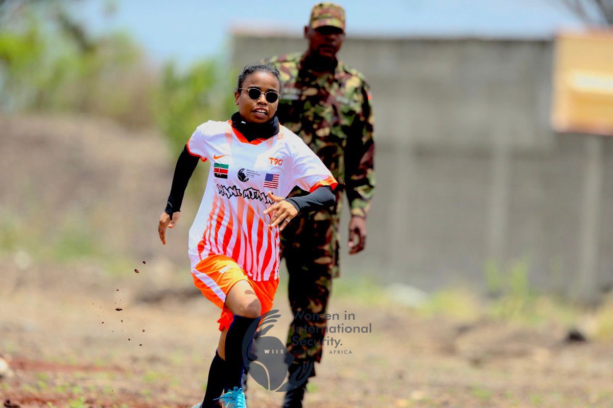 WIIS_HoA's tweet photo. With "Amani Mtaani," we're fostering a culture of peace and inclusivity in communities. These matches serve as a platform to advance #GenderEquality and empower women in sports. #WISC2023 https://t.co/hB7pWmyr91