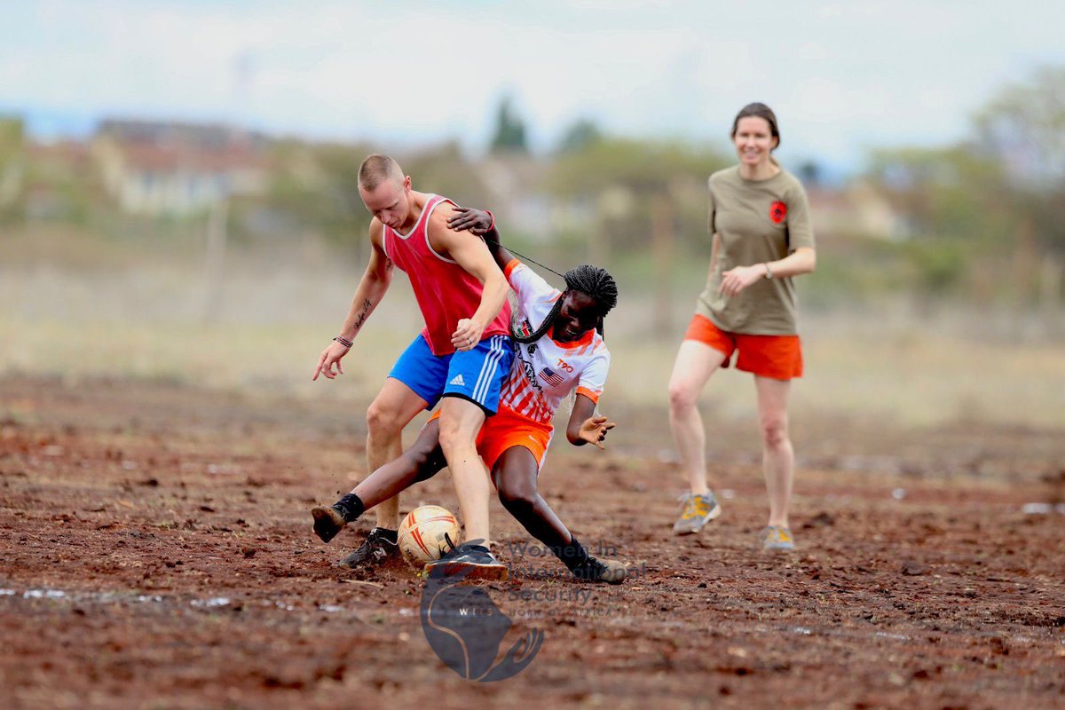 WIIS_HoA's tweet photo. Day 2 of the preliminary #WISC2023 conference was highlighted by the "Amani Mtaani" match which brought together male and female community players and security teams to strengthen regional security and promote #GenderEquity. https://t.co/ebeBrKcURv