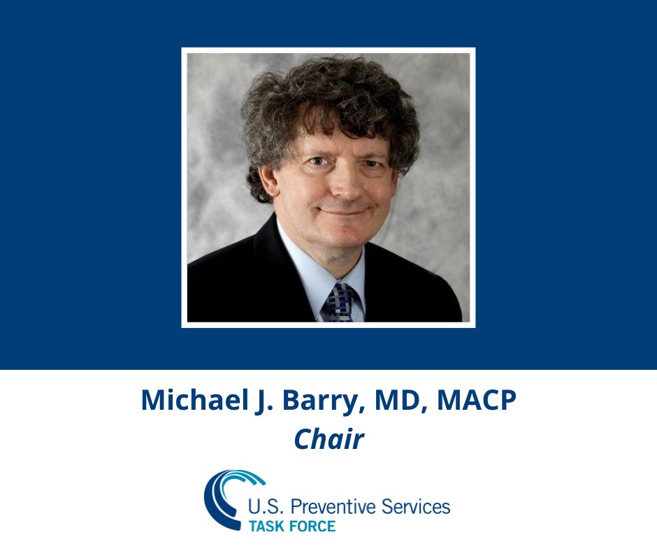 Congratulations to Michael J. Barry, MD, MACP, on his appointment as chair of the U.S. Preventative Services Task Force. Dr. Barry is a former member of ACP's Clinical Guidelines Committee. Read more: ow.ly/KAkQ50Np6JT #IMProud #IMPhysician #USPSTF