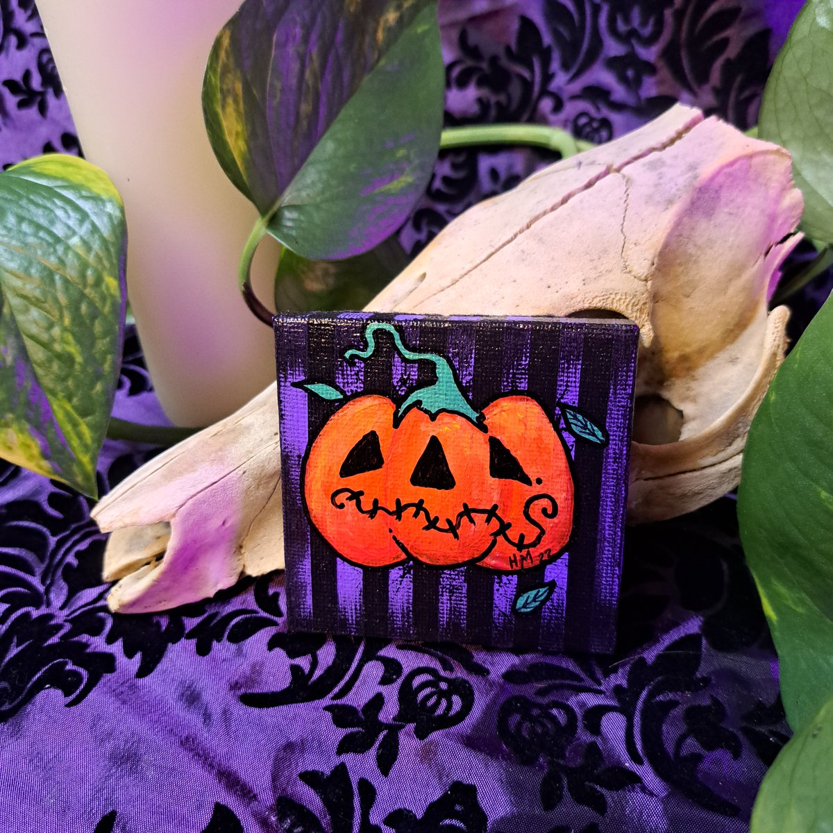 HellKittenRVA's tweet photo. Check out these super cute pumpkin buddies from @Hollymacabreart ! Links to purchase in Bio, now available on our website and etsy pages. https://t.co/xlgV1nQCfZ