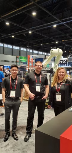 It's Day 3⃣ of #ProMat2023! Grab your coffee and come meet the #HumanSideOfRobotics in the North Hall at booth N-6546 🤖

#HumanIngenuity #WeAreNotRobots #WeAreRobotics #Palletizing #Automation #WorkSmarterNotHarder #Manufacturing #PartnersMakeMorePossible